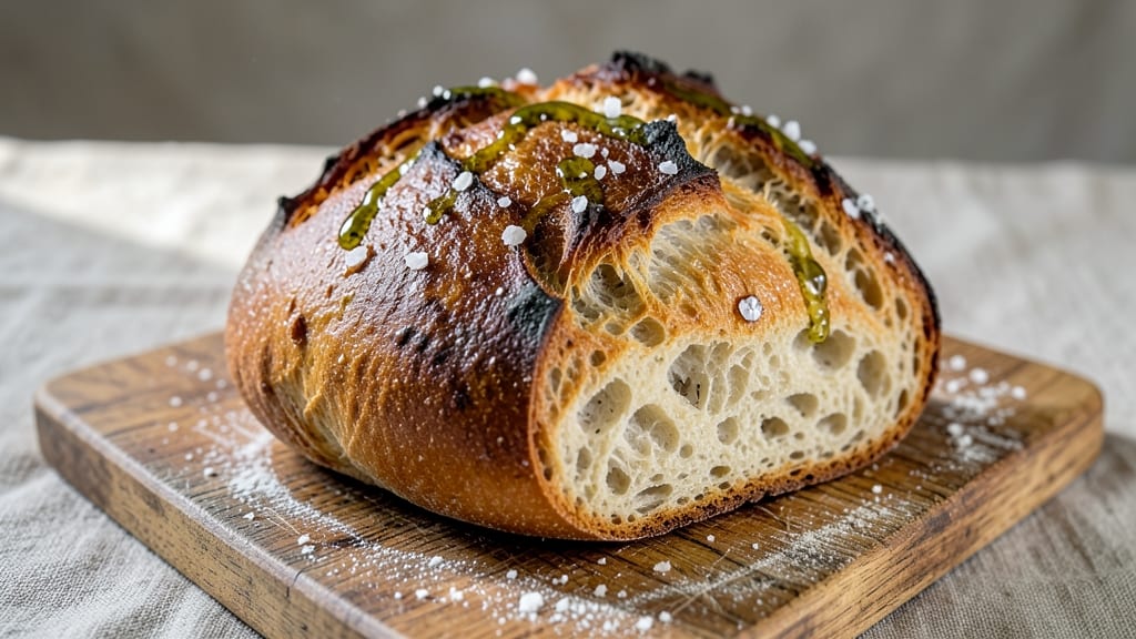 600g Bread Recipe: Crispy Crown With Soft, Pillowy Interior