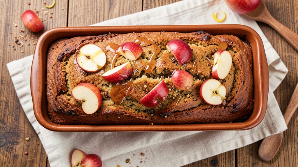 Apple Cider Spice Bread Recipe: Caramelized Apple Streusel with Spiced Cider Glaze