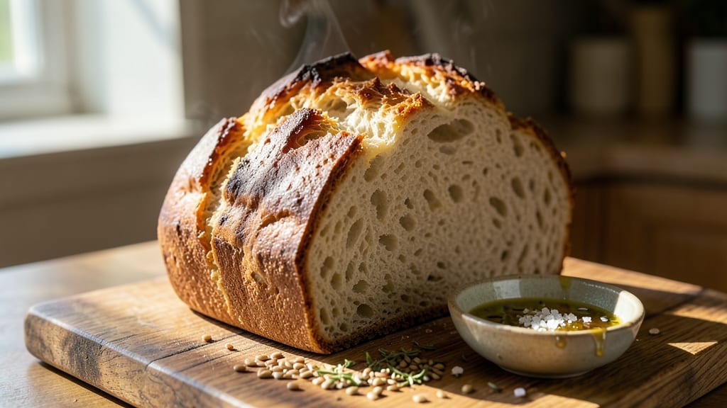 Airy Artisan Bread Recipe: No-Knead Rise to Cloud-Light Crust