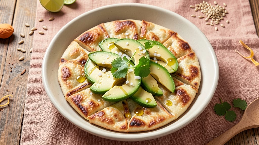 Avocado Flatbread Recipe: Creamy Green Onion Swirl With Crispy Edges