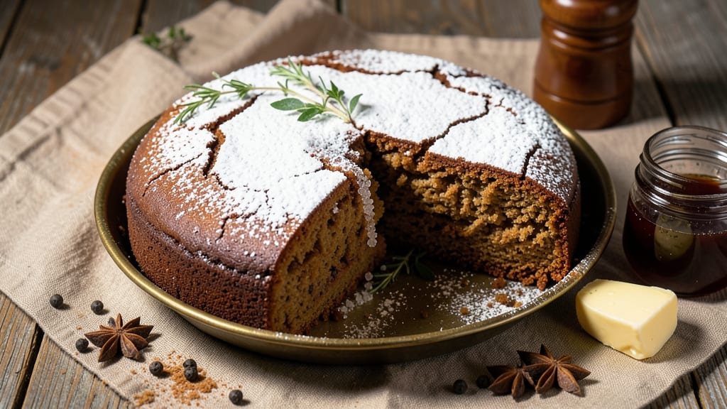 9x13 Gingerbread Cake Recipe: Spiced Molasses Swirls and Crunchy Top