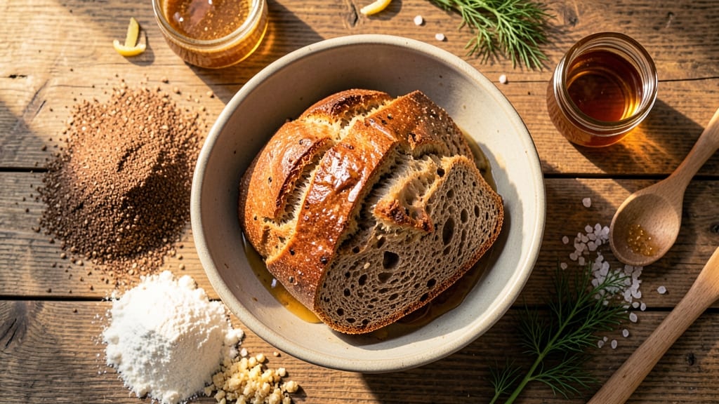Authentic German Rye Bread Recipe: Dark Malty Crust With Seedy Crumb
