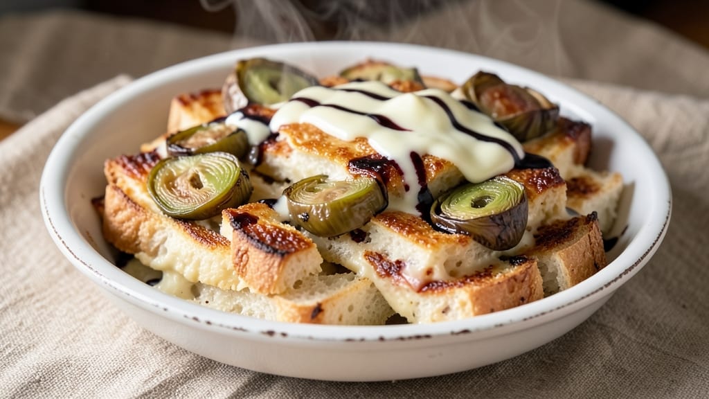 Artichoke Bread Pudding Recipe: Savory Herb Swirls in Creamy Custard