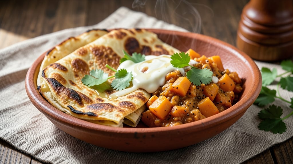 Aloo and Bread Recipe: Spiced Potato and Flatbread Street-Food Fusion