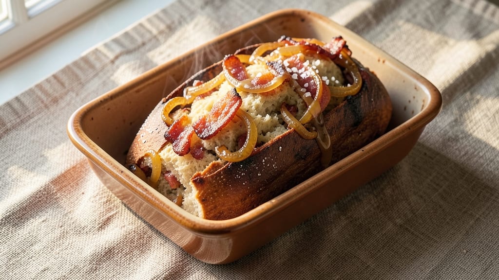 Bacon and Onion Bread Recipe: Savory Swirls With Crispy Edges