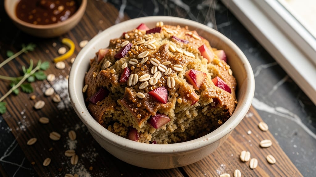 Apple Oatmeal Quick Bread Recipe: Spiced Apple Streusel Topping With Moist Crumb