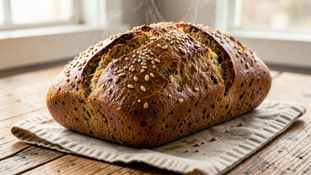 9-Grain Flour Bread Machine Recipe: Nutty, Open-Crumbed Loaf in One Cycle