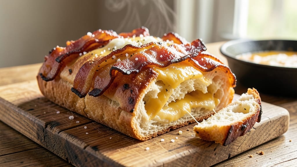 Bacon and Cheese Pull Apart Bread Recipe: Smoky-Salty Layers That Shatter With Every Pull