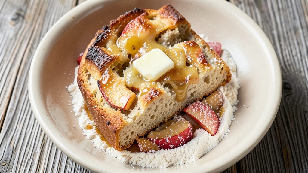 Apple Pie Sourdough Bread Recipe: Sweet Apple Streusel Top With Crispy Edges